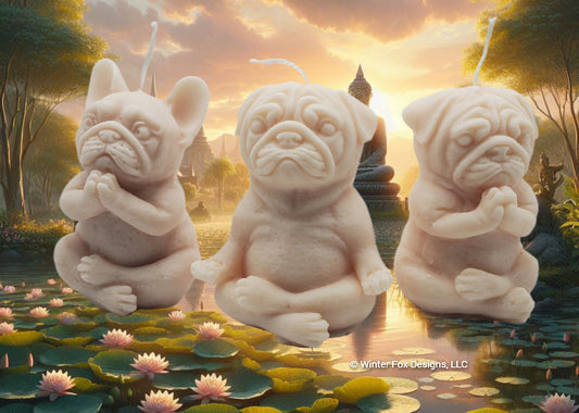 Max, Milo, and Murphy: Yogi Pugs Calming Candles Set